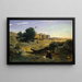 Agar aavikolla - Jean-Baptiste-Camille Corot — kehystetty taideteos seinällä