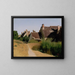 Maisons aux environs d'Orléans - Jean-Baptiste-Camille Corot — kehystetty taideteos seinällä