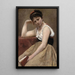 Keskeytetty luenta - Jean-Baptiste-Camille Corot — kehystetty taideteos seinällä