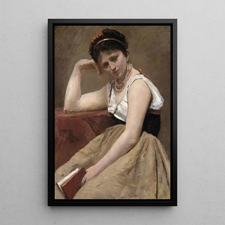 JeanBaptisteCamille Corot - Interrupted Reading.webp