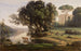 Italialainen maisemamaalaus, Italian alueelta, auringonnousu - Jean-Baptiste-Camille Corot — näkymä teoksesta