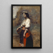 Italialainen nainen kaivon luona - Jean-Baptiste-Camille Corot — kehystetty taideteos seinällä