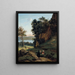 Albano-taulu Italiassa - Jean-Baptiste-Camille Corot — kehystetty taideteos seinällä