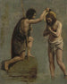 Jeesuksen ja Pyhän Johanneksen tutkimus Kristuksen kasteelle - Jean-Baptiste-Camille Corot — näkymä teoksesta
