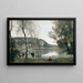 Ville-d'Avrayn lammen - Jean-Baptiste-Camille Corot — kehystetty taideteos seinällä
