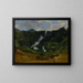 La Cascade de Terni - Jean-Baptiste-Camille Corot — kehystetty taideteos seinällä