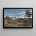 La Cervara, roomalainen maaseutu - Jean-Baptiste-Camille Corot — kehystetty taideteos seinällä