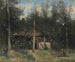 La Chaumière aux sureaux, Normandia - Jean-Baptiste-Camille Corot — näkymä teoksesta