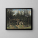 La Chaumière aux sureaux, Normandia - Jean-Baptiste-Camille Corot — kehystetty taideteos seinällä