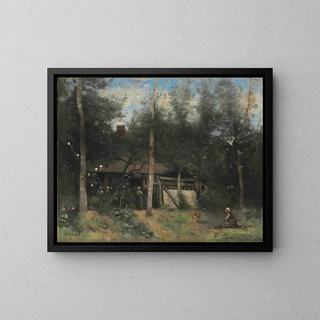 JeanBaptisteCamille Corot - La Chaumiere Aux Sureaux Normandie.webp