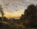 La tour dans les arbres - Jean-Baptiste-Camille Corot — näkymä teoksesta