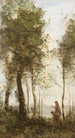 Metsän reunus - Jean-Baptiste-Camille Corot — näkymä teoksesta