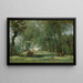 L'Allée verte - Jean-Baptiste-Camille Corot — kehystetty taideteos seinällä