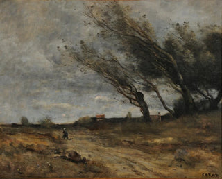 Le Coup de vent - Jean-Baptiste-Camille Corot — näkymä teoksesta