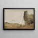 Aamu veden äärellä - Jean-Baptiste-Camille Corot — kehystetty taideteos seinällä
