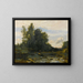 Le Torrent pierreux - Jean-Baptiste-Camille Corot — kehystetty taideteos seinällä