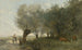 Jean-Baptiste-Camille Corotin "Les Saules à la Pointe de l'Île" — näkymä teoksesta