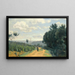 Les hauteurs de Sèvres Le chemin Troyon - Jean-Baptiste-Camille Corot — kehystetty taideteos seinällä