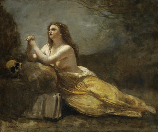 Madeleine-rukousmaalaus - Jean-Baptiste-Camille Corot — näkymä teoksesta