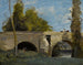 Mantes, kaksi kaarta sillasta ratsastajan kanssa - Jean-Baptiste-Camille Corot — näkymä teoksesta