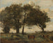 Marécages boisés avec trois vaches - Jean-Baptiste-Camille Corot — näkymä teoksesta