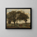 Marécages boisés avec trois vaches - Jean-Baptiste-Camille Corot — kehystetty taideteos seinällä