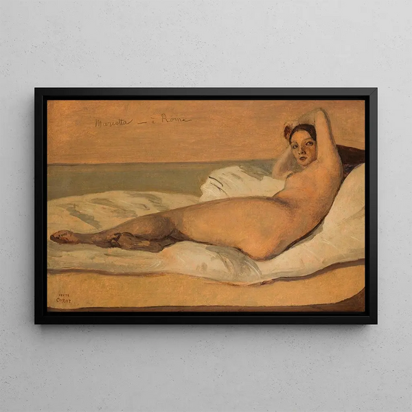 Marietta - Jean-Baptiste-Camille Corot — kehystetty taideteos seinällä