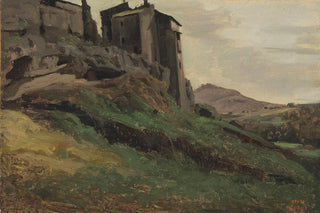 JeanBaptisteCamille Corot - Marino Grandes Fabriques Au Sommet De Rochers.webp
