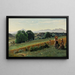 Mornexin maalaus, Haute-Savoie, taustalla Mont Blanc - Jean-Baptiste-Camille Corot — kehystetty taideteos seinällä