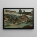 Morvanin maalaus, Pieni mylly - Jean-Baptiste-Camille Corot — kehystetty taideteos seinällä