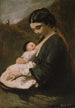 Äiti ja lapsi - Jean-Baptiste-Camille Corot — näkymä teoksesta