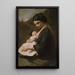 Äiti ja lapsi - Jean-Baptiste-Camille Corot — kehystetty taideteos seinällä