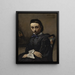 Portrait de jeune femme - Jean-Baptiste-Camille Corot — kehystetty taideteos seinällä