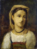 Portrait d'une jeune fille italienne - Jean-Baptiste-Camille Corot — näkymä teoksesta
