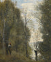 Prairies inondées vues à travers la feuillée - Jean-Baptiste-Camille Corot — näkymä teoksesta
