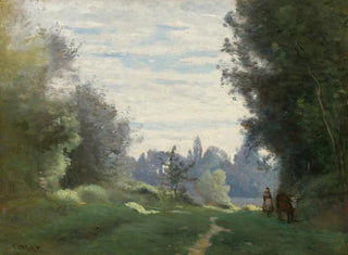 Aamunsäteet - Jean-Baptiste-Camille Corot — näkymä teoksesta