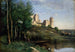 Pierrefondsin linnan rauniot - Jean-Baptiste-Camille Corot — näkymä teoksesta