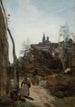 Semur kirkon tien varrella - Jean-Baptiste-Camille Corot — näkymä teoksesta