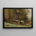 Sous-bois-maalaus - Jean-Baptiste-Camille Corot — kehystetty taideteos seinällä
