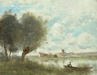 Souvenir d'Ault - Jean-Baptiste-Camille Corot — näkymä teoksesta