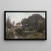 Villa Borghèsen muistomaisema - Jean-Baptiste-Camille Corot — kehystetty taideteos seinällä