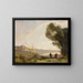Muistoes méditerranéisten rantojen - Jean-Baptiste-Camille Corot — kehystetty taideteos seinällä