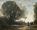Souvenir de Terracina - Jean-Baptiste-Camille Corot — näkymä teoksesta