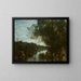 Muisto Nemi-järven ympäristöistä - Jean-Baptiste-Camille Corot — kehystetty taideteos seinällä