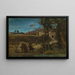 Tutkimus Sodoman tuhoamisesta - Jean-Baptiste-Camille Corot — kehystetty taideteos seinällä