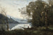 Le Batelier Amarré Souvenir d'un Lac Italien - Jean-Baptiste-Camille Corot — näkymä teoksesta