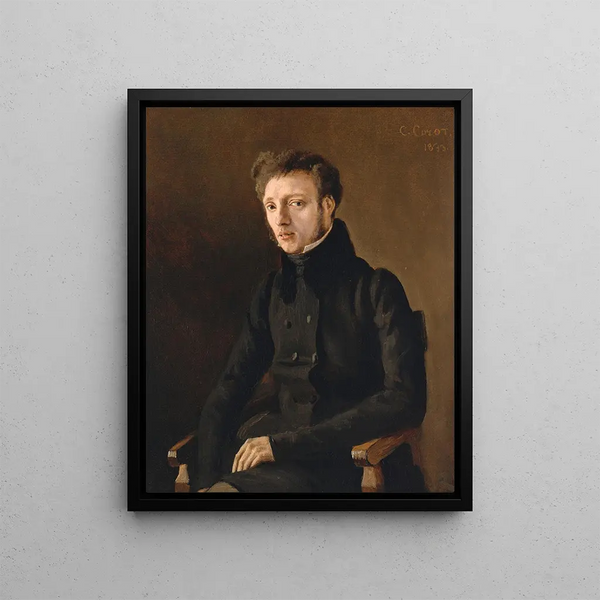 Toussaint Lemaistre 1807-1888 - Jean-Baptiste-Camille Corot — kehystetty taideteos seinällä