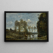 Kolme lehmää suossa - Jean-Baptiste-Camille Corot — kehystetty taideteos seinällä