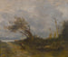 Tuulenpuuska meren rannalla - Jean-Baptiste-Camille Corot — näkymä teoksesta