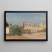 Un faubourg de ville - Jean-Baptiste-Camille Corot — kehystetty taideteos seinällä